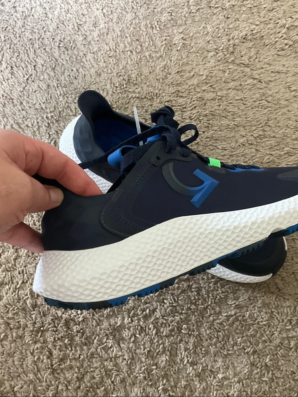 G/FORE Men's Navy and Bright Blue Golf Cross Trainer